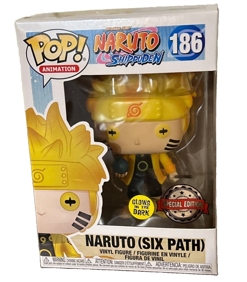 Funko Pop! Animation Naruto (Six Path) #186 Special Edition Glow In The Dark New